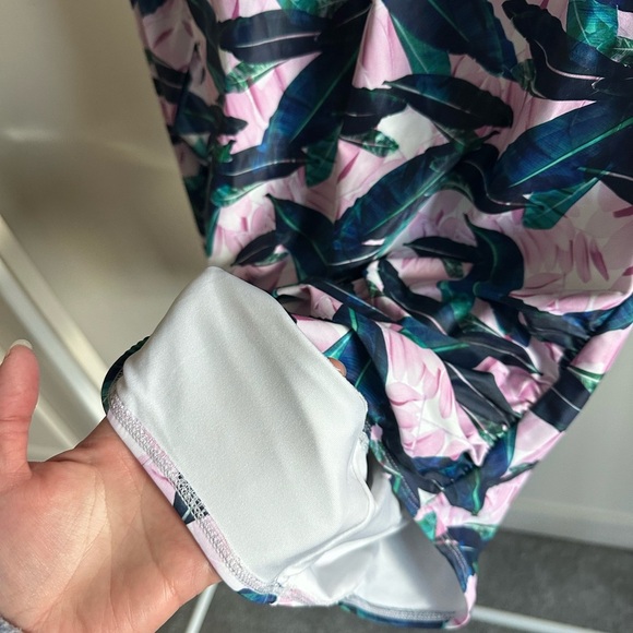 Tame the Sun 2-Piece Bundle Long Sleeve One-Piece Swimsuits Size 12 UPF 50 - Picture 10 of 15